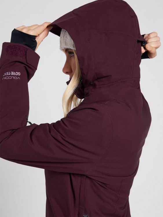 Куртка для сноуборда женская VOLCOM 3D Stretch Gore® Jkt Merlot, фото 11