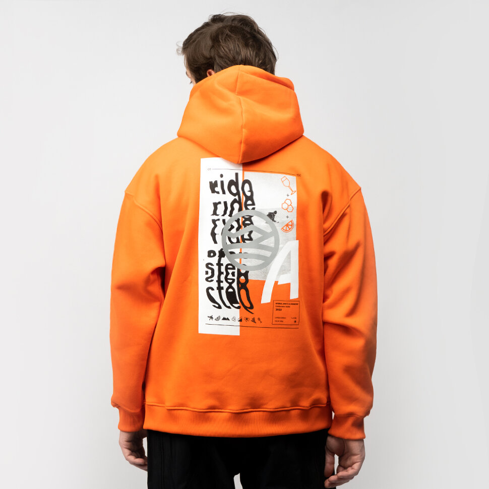 Толстовка с капюшоном Aperol X Ridestep Orange 2022 фото 2