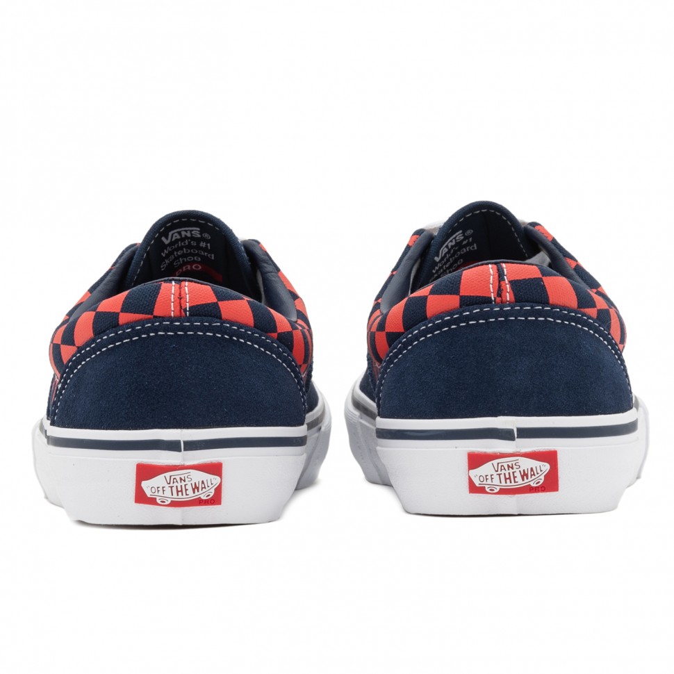 фото Кеды vans mn era pro checkerboard navy/orange 2020