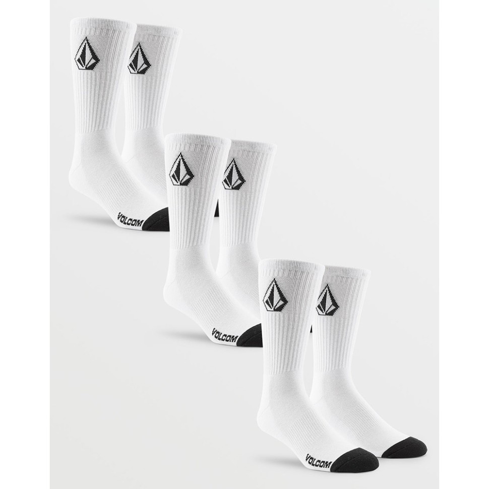 Носки VOLCOM Full Stone Sock 3Pk White 193573584951, размер O/S - фото 2