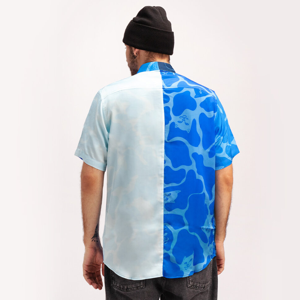 фото Рубашка ripndip soho button up shirt blue 2021