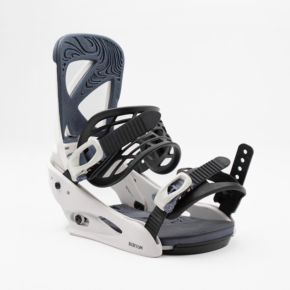 фото Крепления для сноуборда женские burton scribe stout white 2022