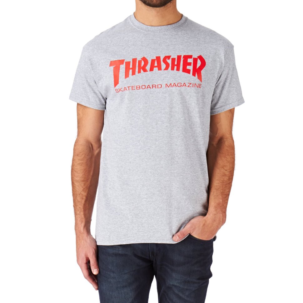Футболка Thrasher Skate Mag Gray/Red