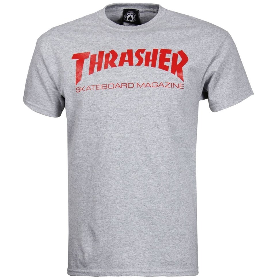 Футболка Thrasher Skate Mag Gray/Red 010202008353, размер S, цвет серый - фото 2