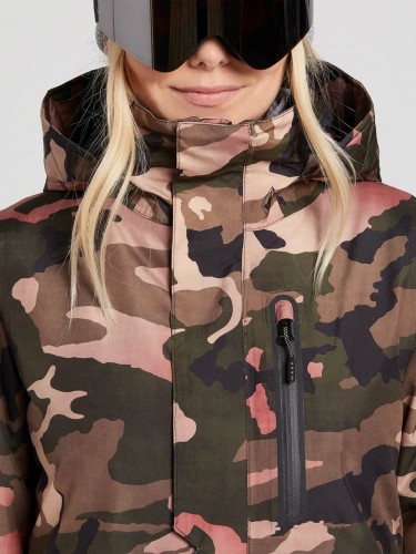 Куртка для сноуборда женская VOLCOM Eva Insulated Gore-Tex Jkt Faded Army, фото 7