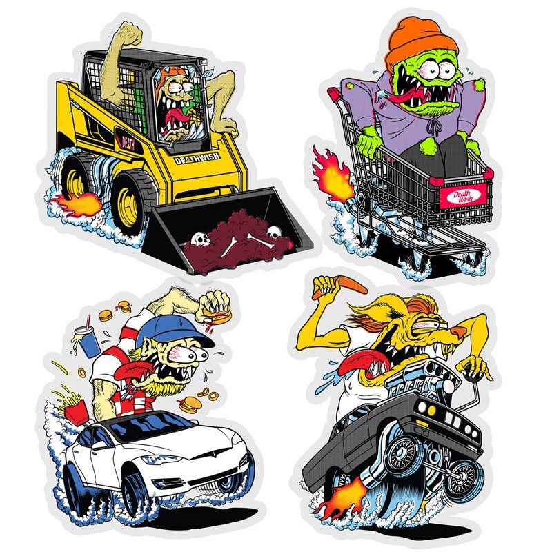 Наклейка DEATHWISH Creeps Sticker  O/S 2022