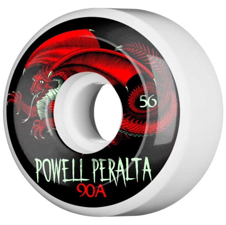 фото Колеса для скейтборда powell peralta oval dragon white 56mm 90a 2022