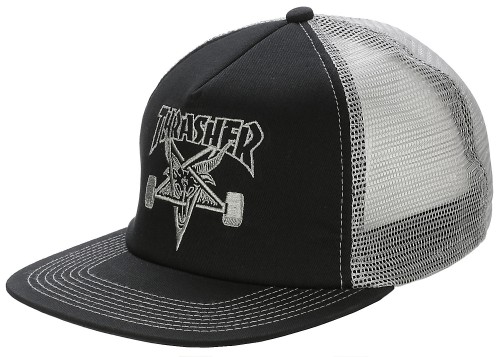 Кепка THRASHER Skategoat Mesh Cap Black/Grey 2020, фото 1