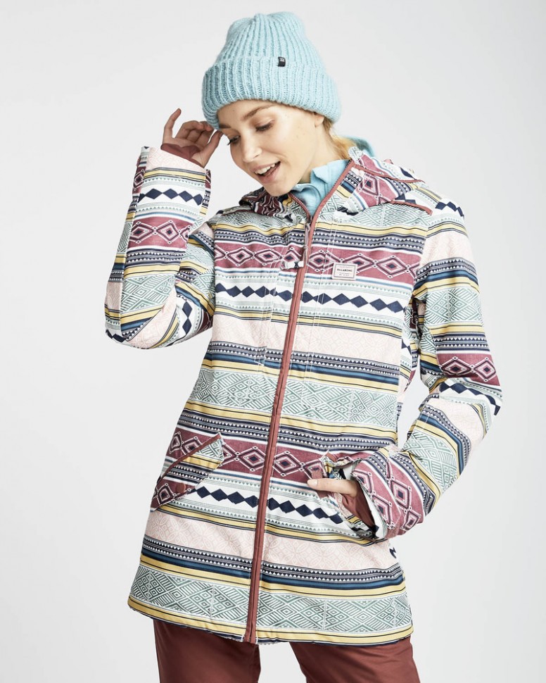 

Куртка для сноуборда женская BILLABONG Jara Aztec, Jara, Розовый;мультиколор