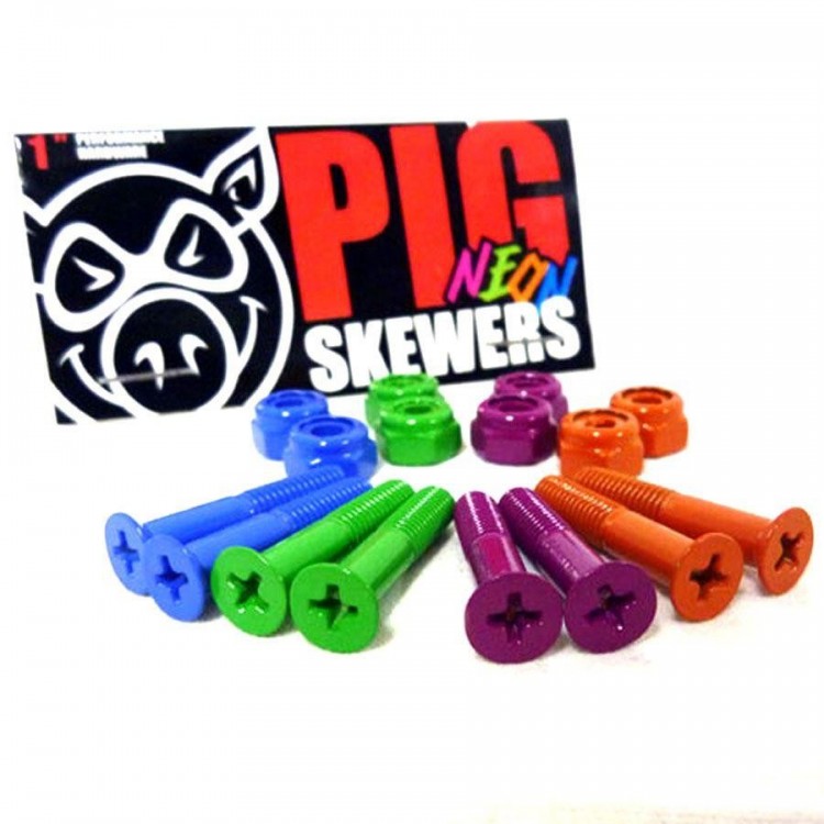 Винты для скейтборда PIG Neons Bolts Phillips 1 дюйм 2020, фото 2
