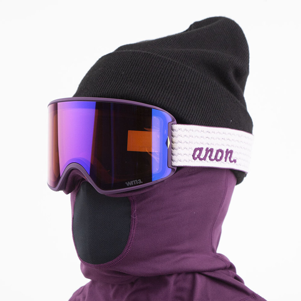 Маска для сноуборда женская ANON Wm3 Mfi W/Spr Purple/Prcv Vrbl Vlt 2021 9009521902160 - фото 1