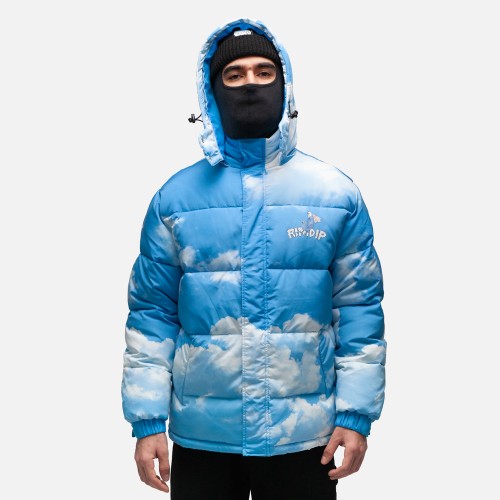 Куртка RIPNDIP Heaven And Hell Puffer Jacket Blue 2021, фото 2