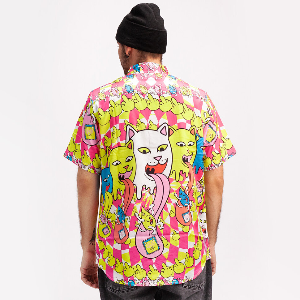 фото Рубашка ripndip micro nerm button up shirt multi 2021