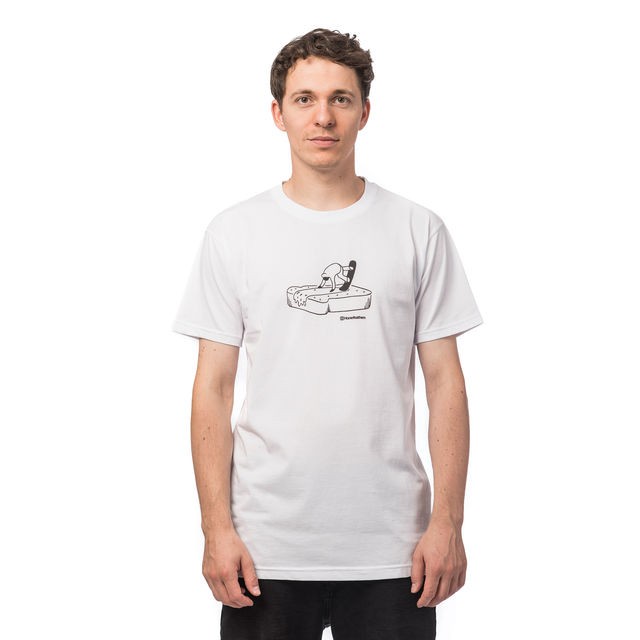 Футболка мужская HORSEFEATHERS Butter T-Shirt White, фото 1