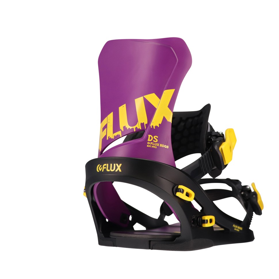Крепления для сноуборда мужские FLUX Ds Yellow/Purple 2023 2000000702452, размер M