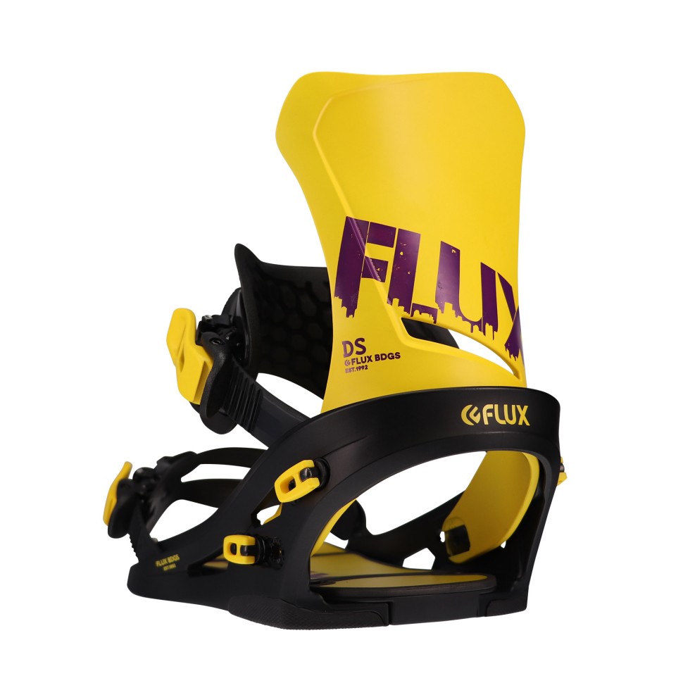 Крепления для сноуборда мужские FLUX Ds Yellow/Purple 2023 фото 2