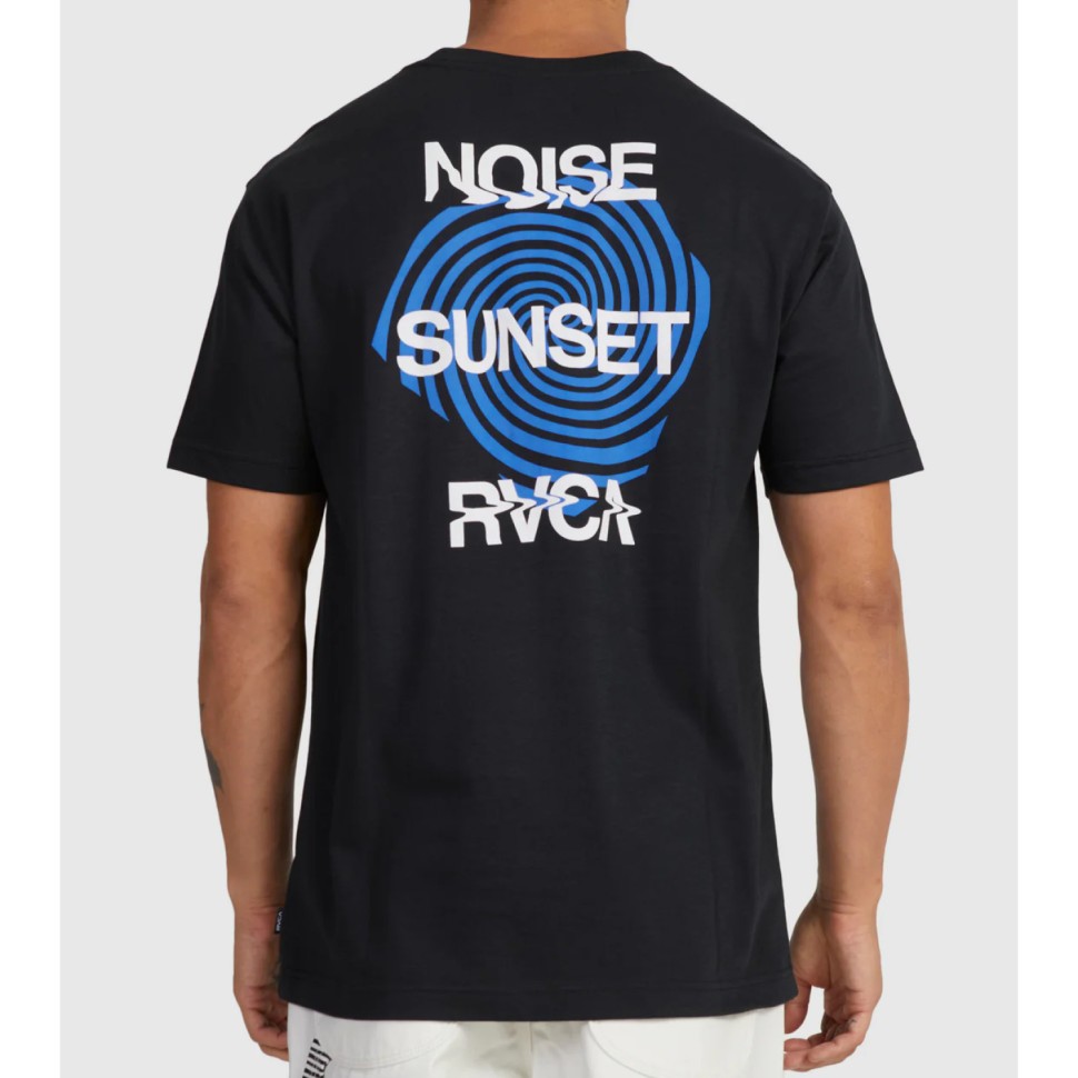 Футболка RVCA Noise Sunset Ss Tee Rvca Black 3613379628712, размер S - фото 2