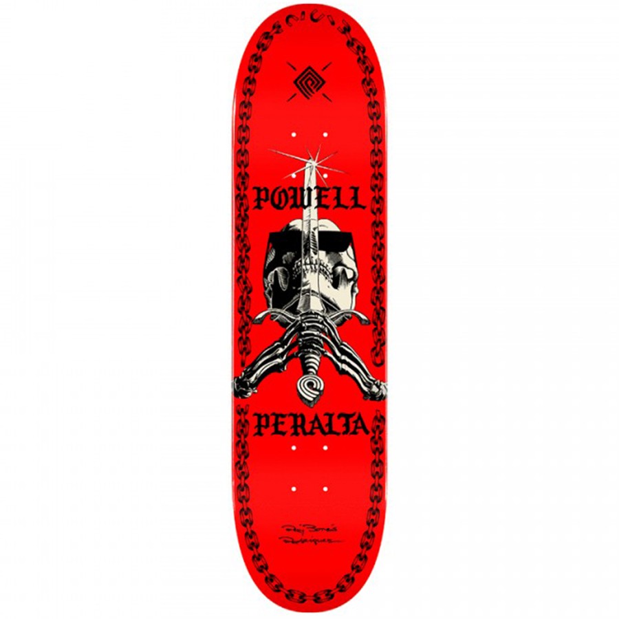 

Дека для скейтборда POWELL PERALTA Dk Sas Chainz 8, Красный