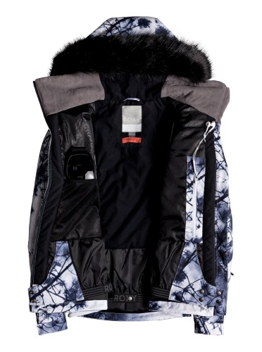 Куртка для сноуборда женская ROXY Jetski Premium J Bright White_Pine Sky, фото 3