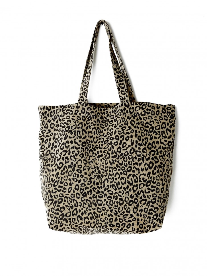 фото Сумка obey wasted tote bag leopard khaki