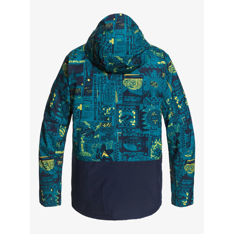 Куртка для сноуборда мужская QUIKSILVER MISSION BLOC JK M SNJT GJC1 Sulphur H3 Print, фото 2