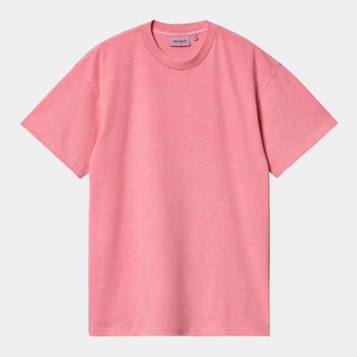 Футболка CARHARTT WIP S/S Duster Script T-Shirt SS24 Charm Pink (Garment Dyed), фото 1