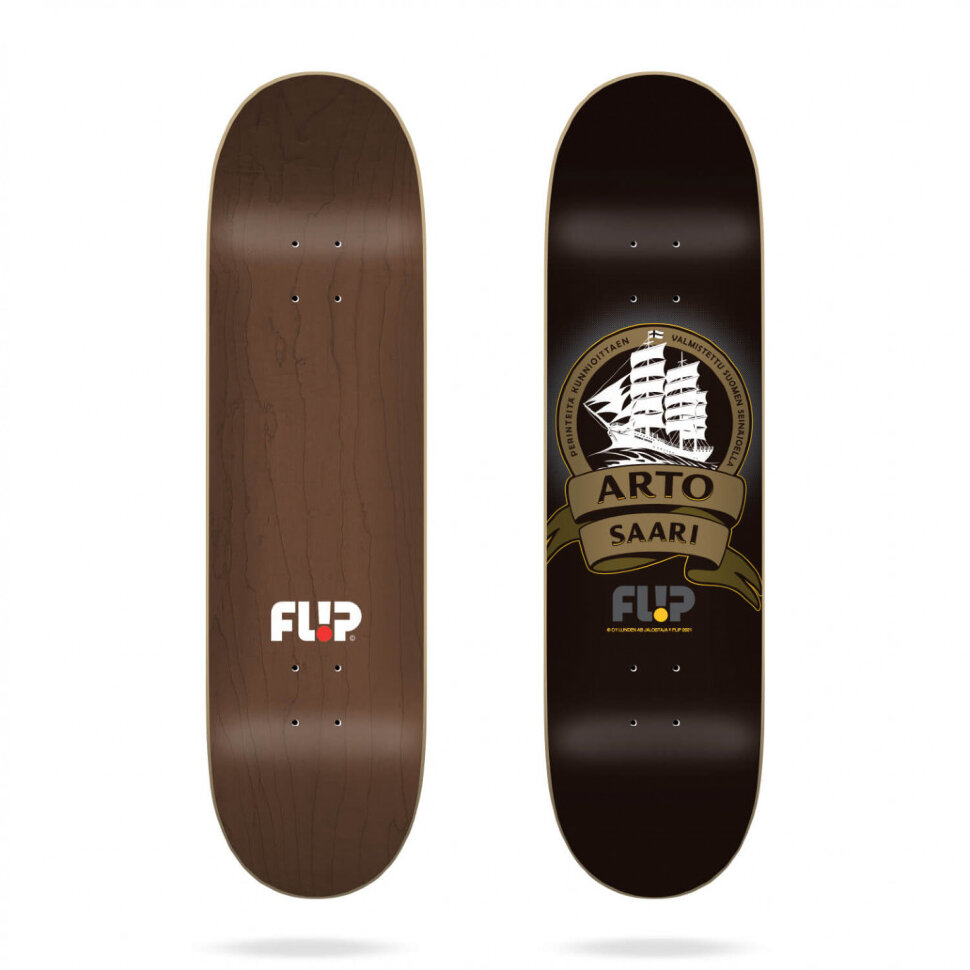 Дека для скейтборда FLIP Saari Mustard Ship Deck Black 8.25 дюйм 2022 8433975167720 - фото 1