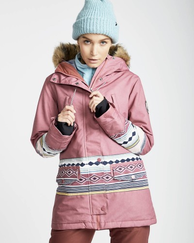 Куртка для сноуборда женская BILLABONG Nora 10K Primaloft Crushd Berry, фото 3