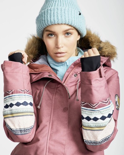 Куртка для сноуборда женская BILLABONG Nora 10K Primaloft Crushd Berry, фото 4