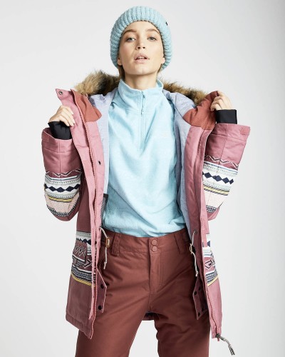 Куртка для сноуборда женская BILLABONG Nora 10K Primaloft Crushd Berry, фото 5