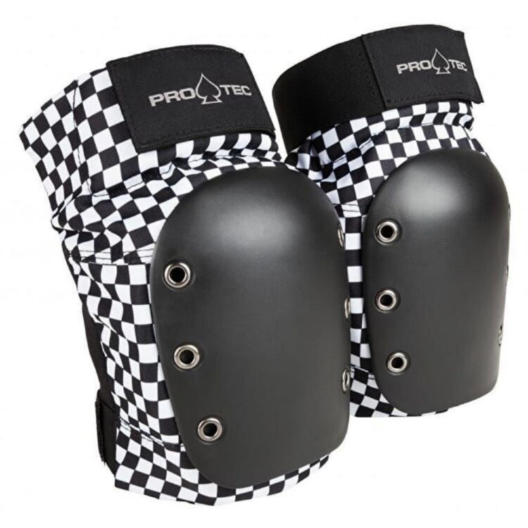 Защита коленей для скейтборда PRO-TEC Street Knee Pads Black Checker 2020, фото 1