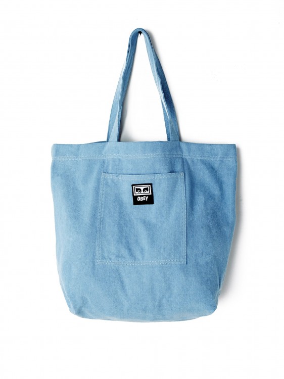 Сумка OBEY Wasted Tote Bag Denim, фото 1