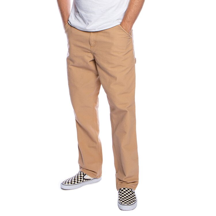 Брюки мужские CARHARTT WIP Single Knee Pant DUSTY H BROWN (RINSED), фото 1