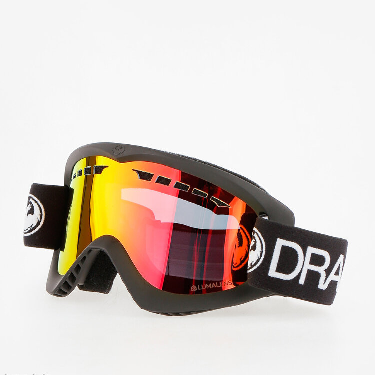 Маска горнолыжная DRAGON Dx Ion Black/Ll Red Ion 2021, фото 1
