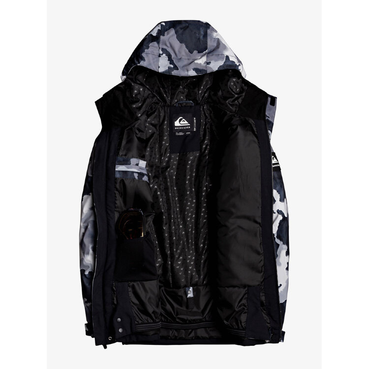 Куртка для сноуборда мужская QUIKSILVER MISSION BLOC JK M SNJT KVJ2 True Black Bustin Big Camo, фото 2