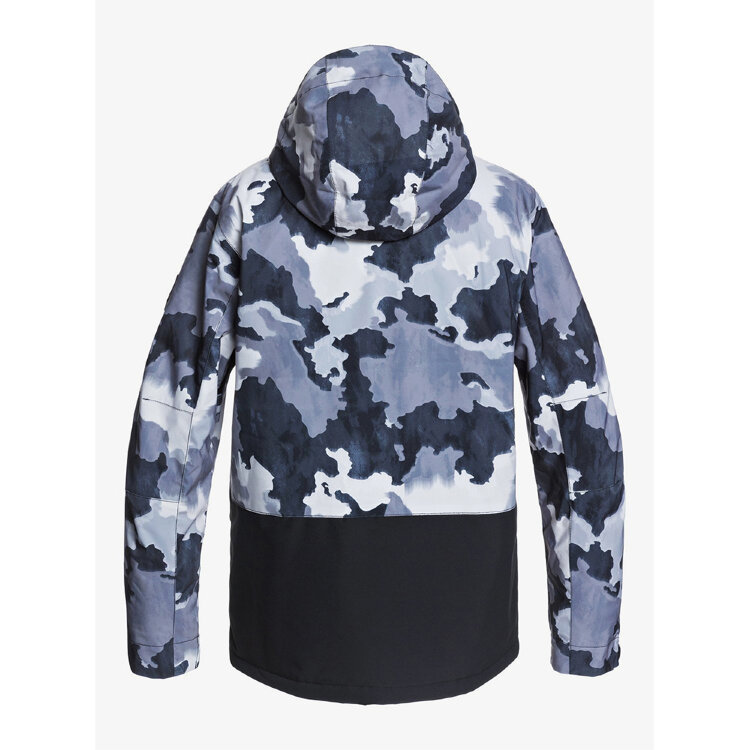 Куртка для сноуборда мужская QUIKSILVER MISSION BLOC JK M SNJT KVJ2 True Black Bustin Big Camo, фото 3