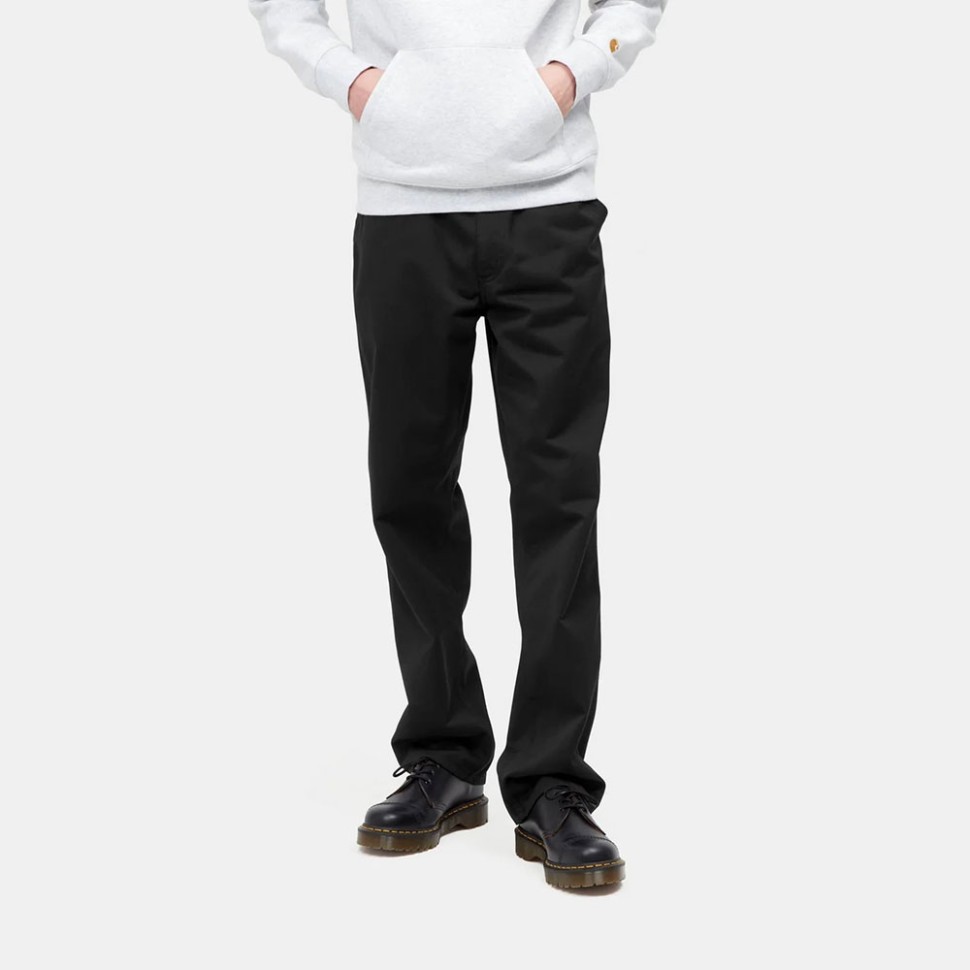 Брюки CARHARTT WIP Simple Pant Black (Rinsed) фото 4