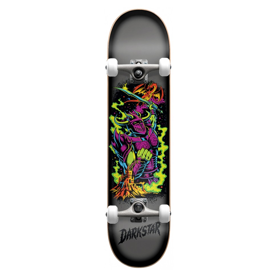 фото Комплект cкейтборд darkstar blacklight fp charcoal/silver 8.125 дюйм