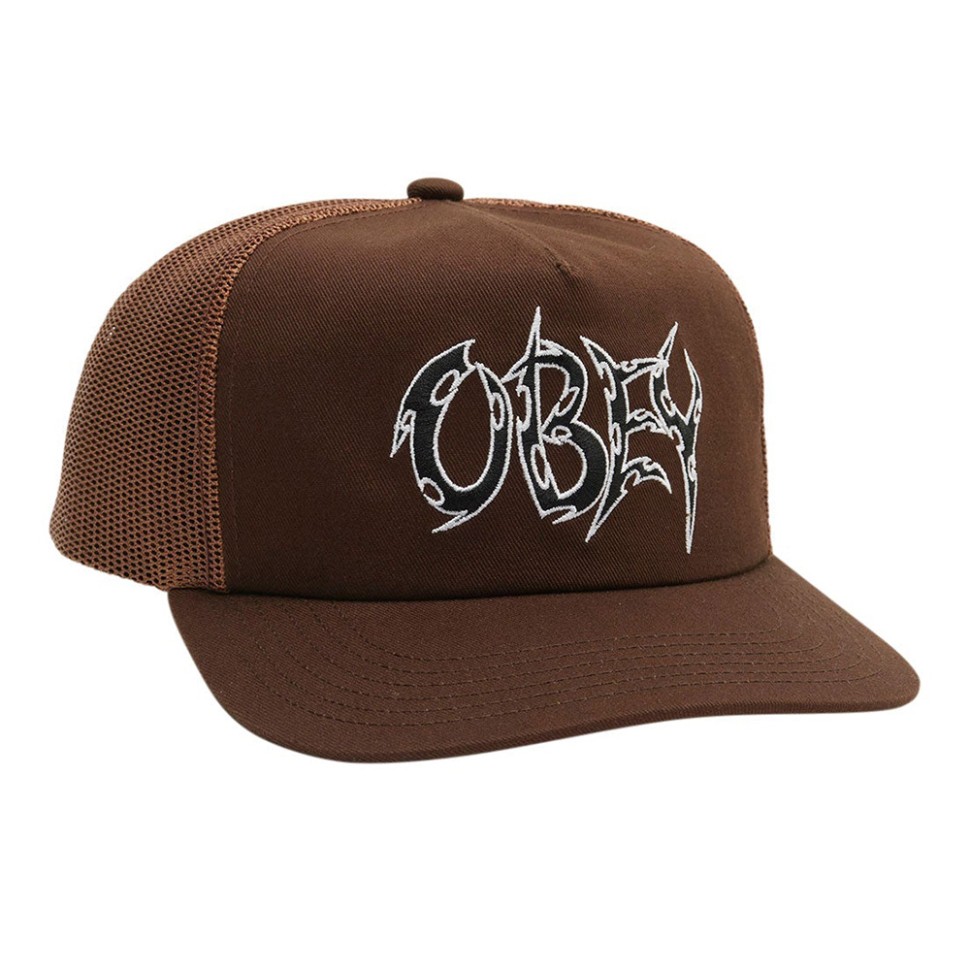 Кепка OBEY Obey Thornz Twill Trucker Sepia 2023 193259827662