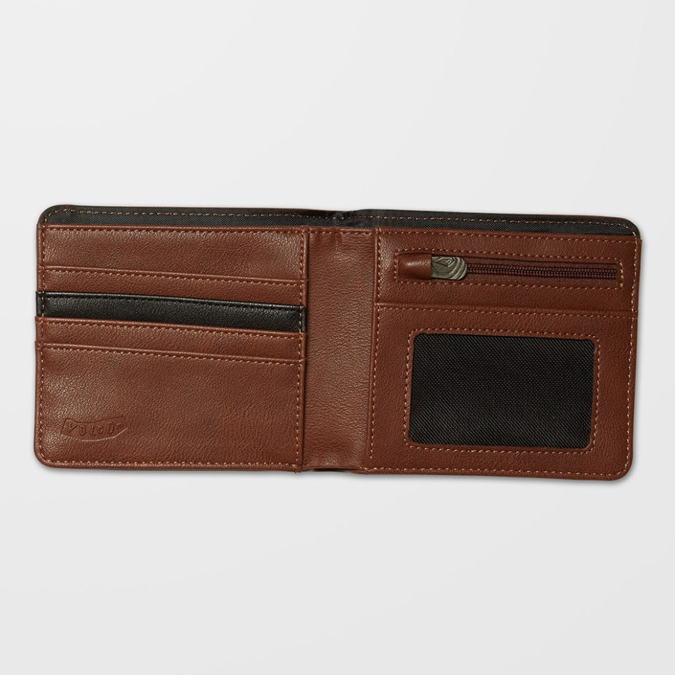 Кошелек VOLCOM Slim Stone Pu Wlt L Brown фото 3