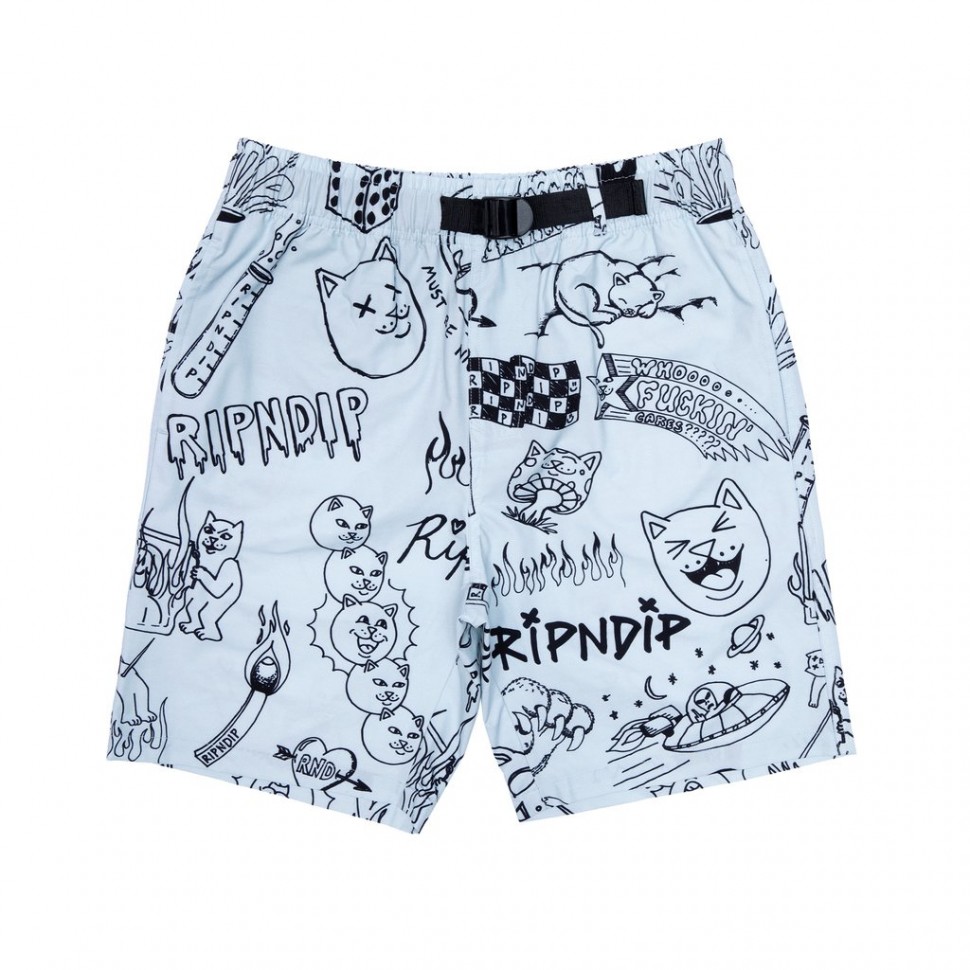 фото Шорты ripndip sharpie swim shorts blue 2021