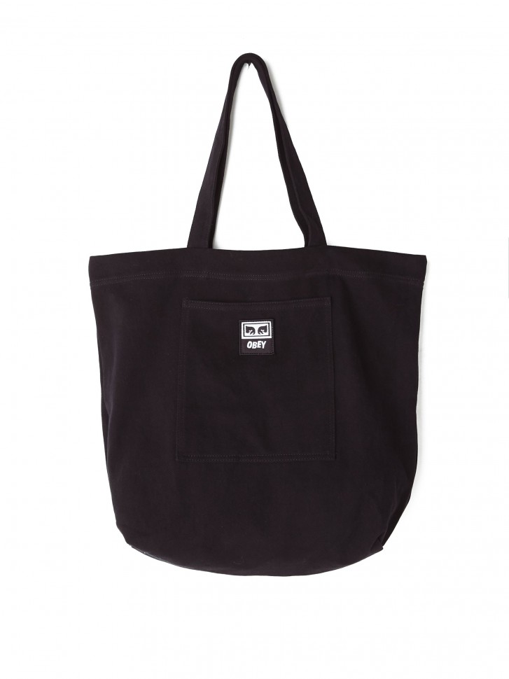фото Сумка obey wasted tote bag black twill