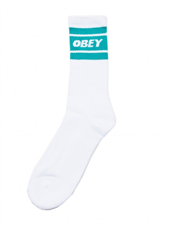 Носки OBEY Cooper II Socks White/Teal, фото 1