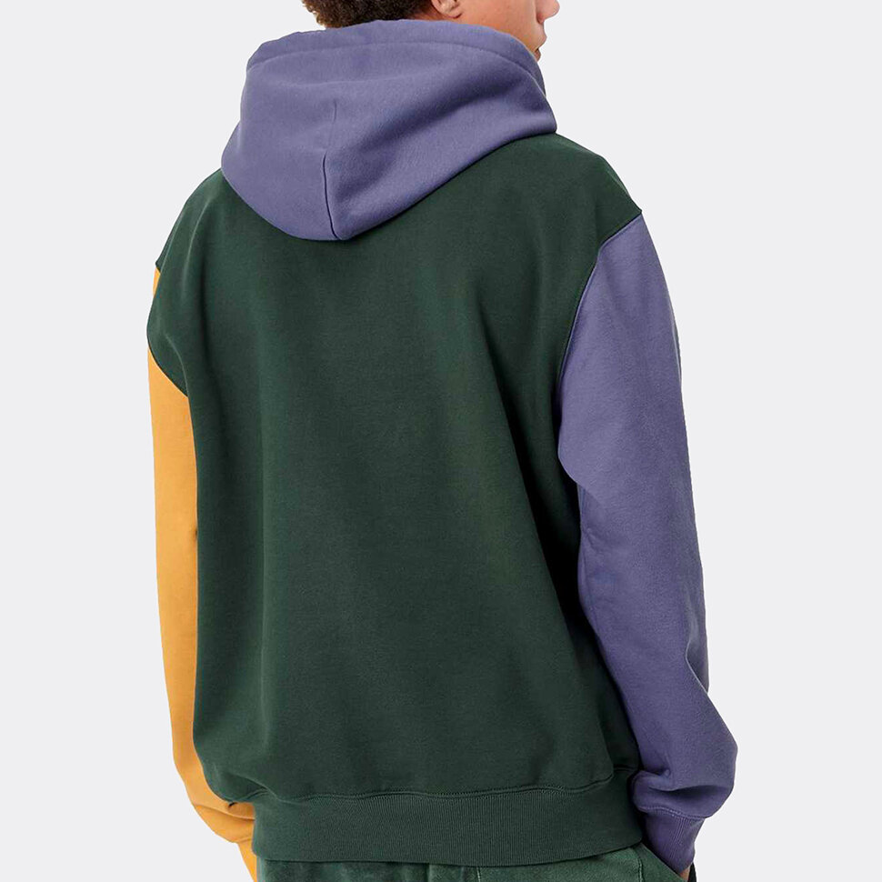Толстовка с капюшоном CARHARTT WIP Hooded Carhartt Tricol Sweatshirt Dark Teal 2021 фото 2