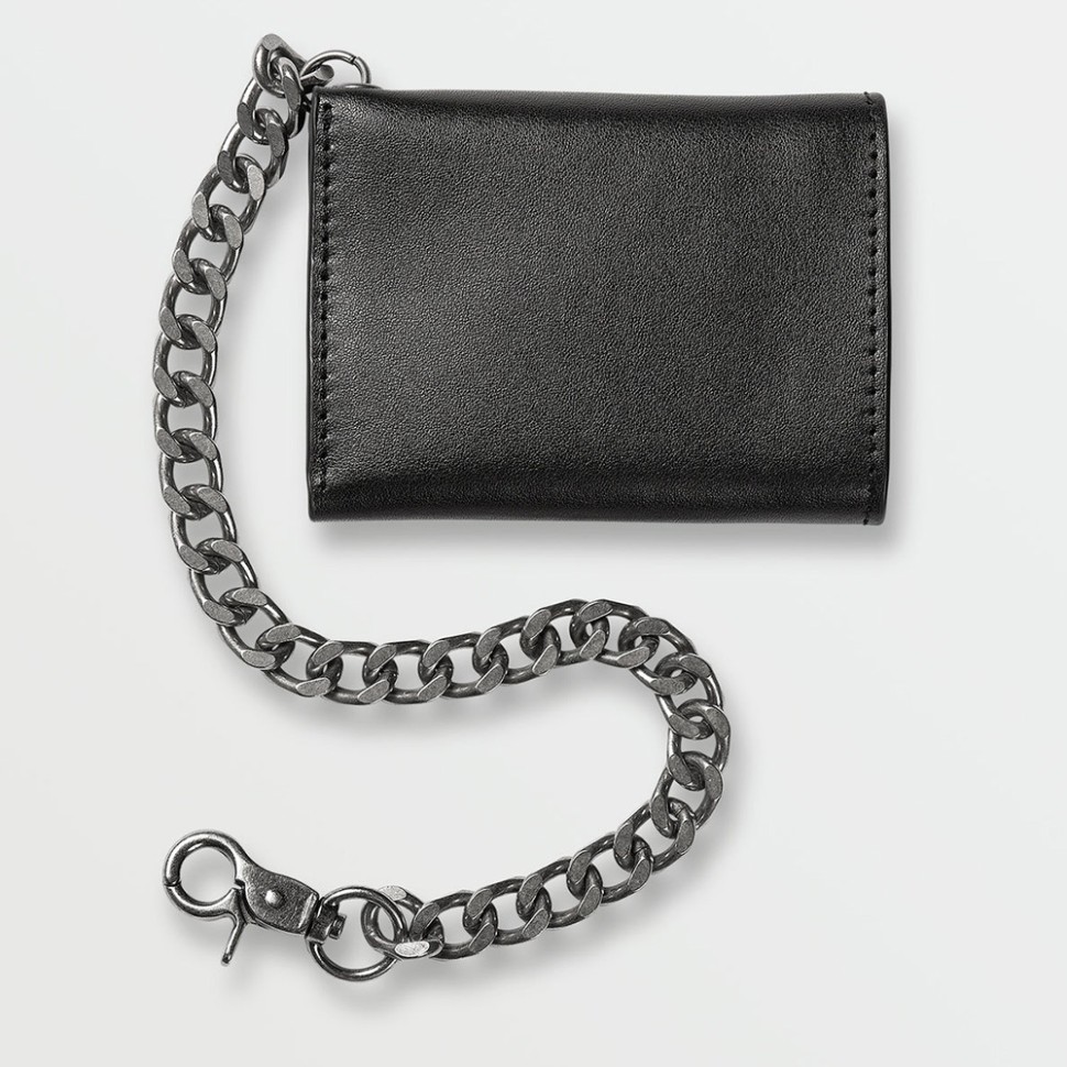 Кошелек VOLCOM V Ent Leather Wallet Black фото 2