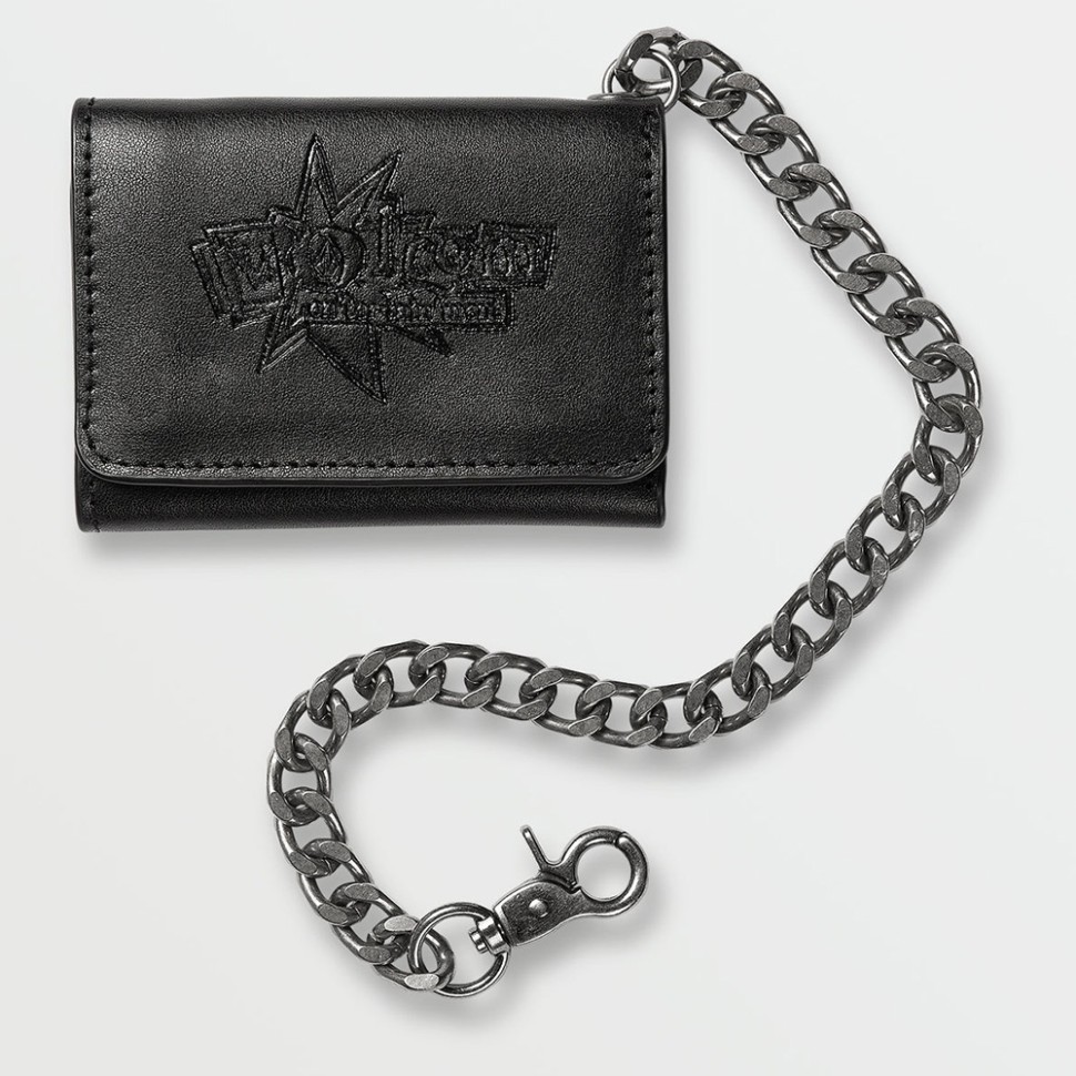 Кошелек VOLCOM V Ent Leather Wallet Black 196134496236, размер O/S