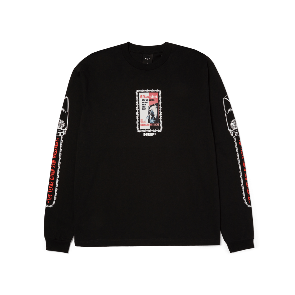 Футболка HUF Dual Chain L/S Tee FW25 Black