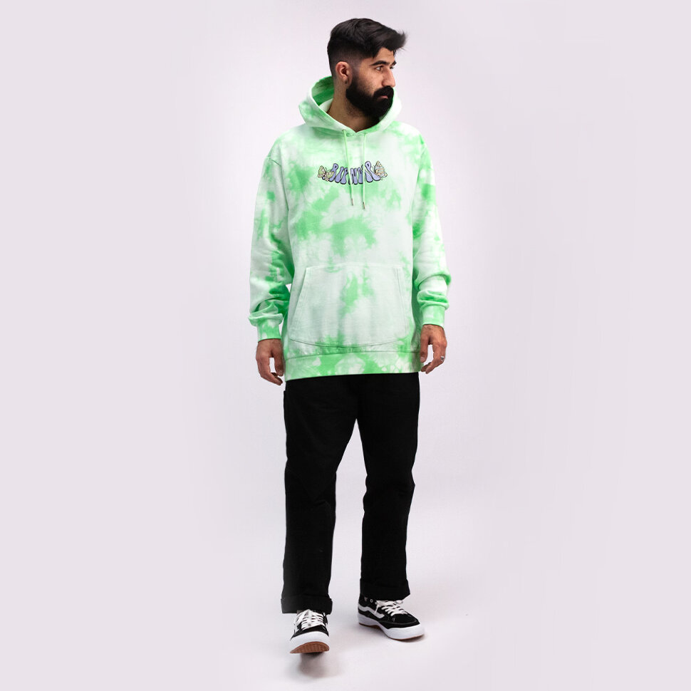 фото Толстовка ripndip think factory embroidered hoodie mint cloud wash 2021