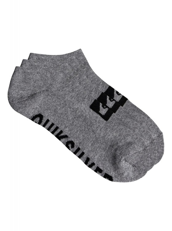 Носки мужские упаковка из 3 пар QUIKSILVER 3Ankle Pack M Light Grey Heather, фото 1