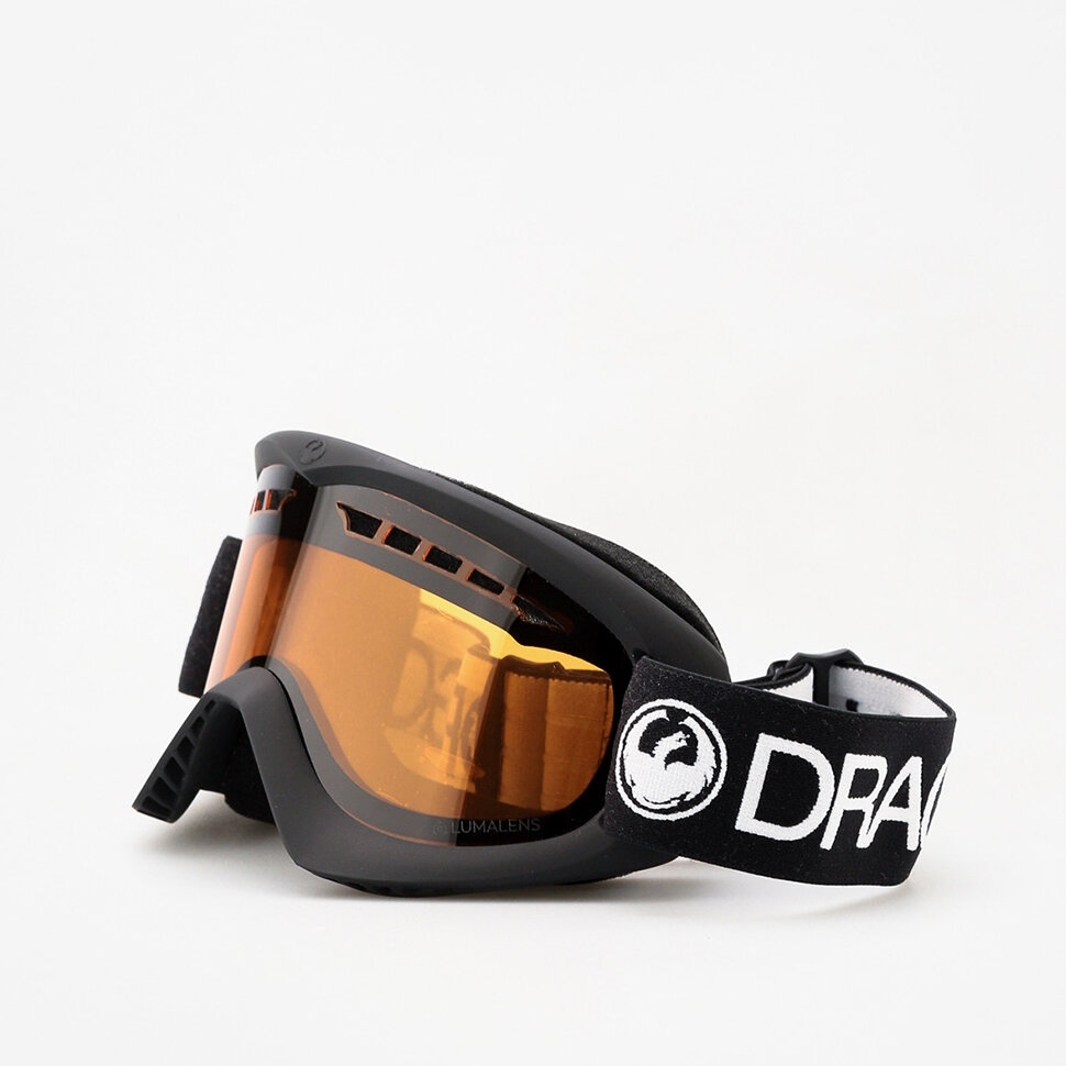 Маска горнолыжная DRAGON Dx Base  Black/Ll Amber 2021